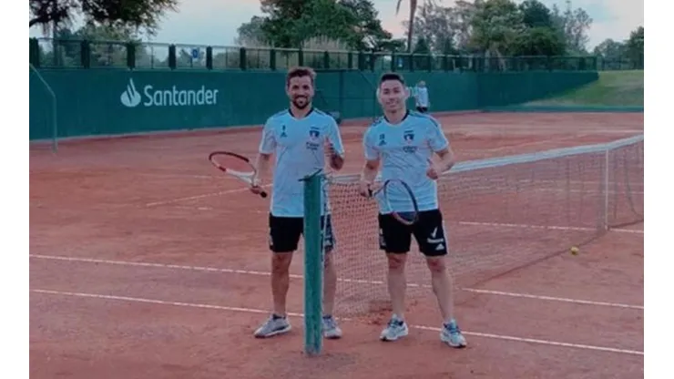 Óscar Opazo y Gabriel Costa se lucieron jugando tenis