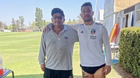 Leonardo Valencia se presentó a entrenar en el estadio Monumental.