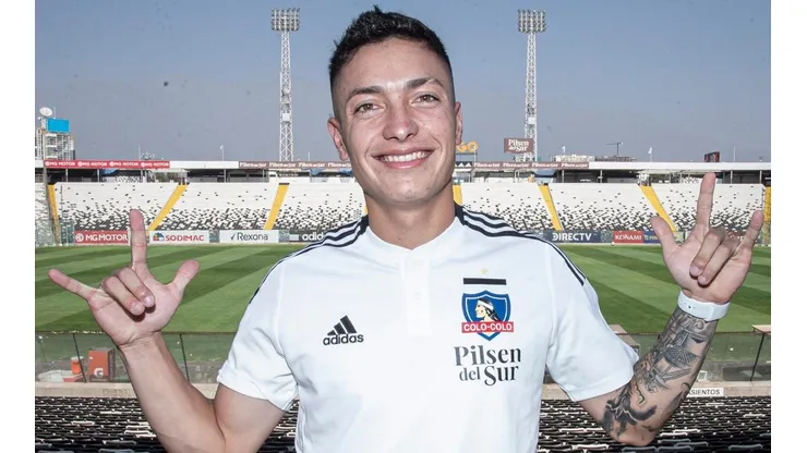 Cristian Zavala en el estadio Monumental