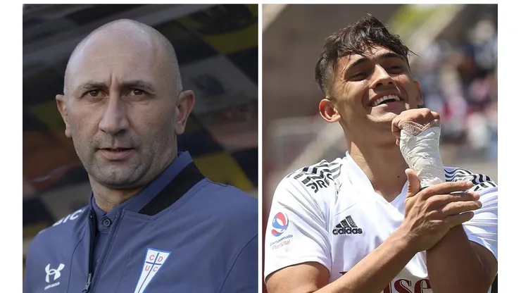 El D.T de los cruzados llenó de flores al Pibe