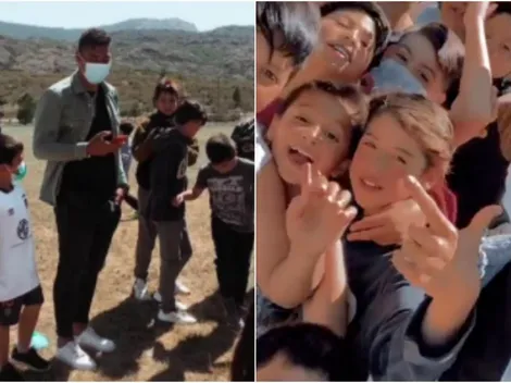 Julio Fierro entrega regalos navideños a niños de Cochrane