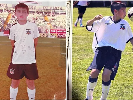 Zavala celebra su regreso a Colo Colo con sus fotos en cadetes