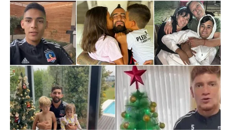 La familia colocolina se reunió para celebrar la navidad.