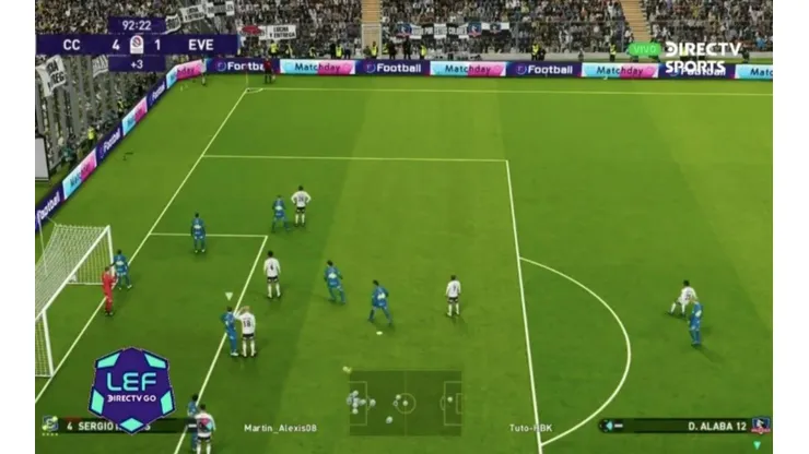 Colo Colo en el desarrollo de la LEF/21, el torneo virtual de PES más importante de Chile.