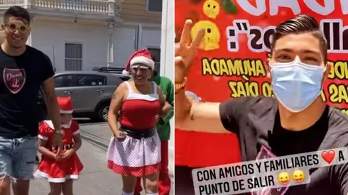 Brayan Cortés se viste de ayudante de Santa