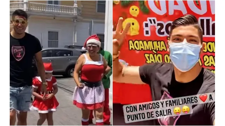 Brayan Cortés se viste de ayudante de Santa
