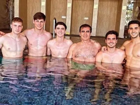 Quinteros disfruta sus vacaciones con sus hijo y Bruno Barticciotto