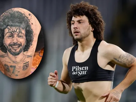 ¡Maxi Falcón locura! Hincha de Colo Colo se tatua su cara en el muslo