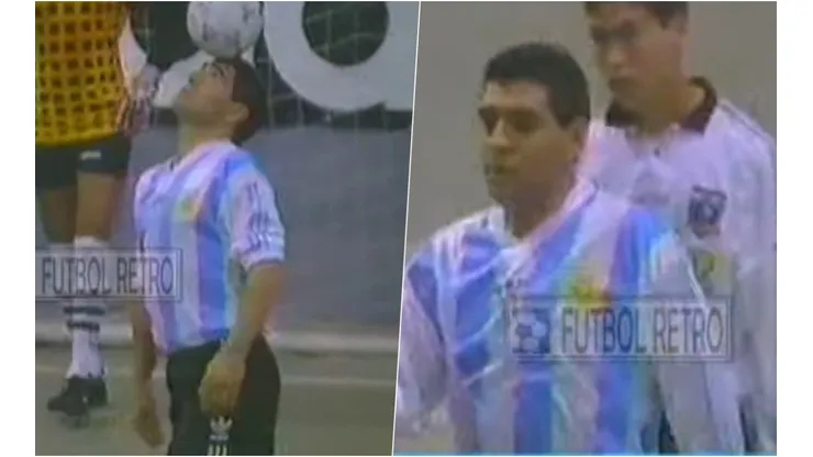 El Diego se mandó un par de buenos golazos esa noche ante el Cacique.