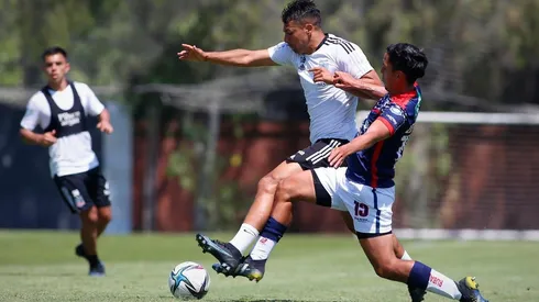 Iván Morales se matriculó con un doblete en el amistoso con Recoleta.