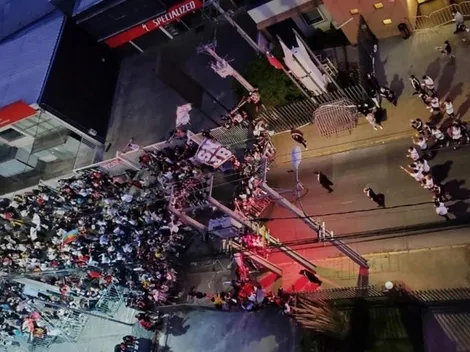 Hinchas realizan hotelazo previo al partido ante Curicó