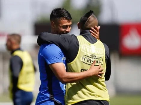 El caluroso recibimiento de Vidal a Iván Morales en la Roja