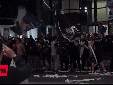 ¡Hotelazo! Hinchas de Colo Colo dan el último aliento a los jugadores