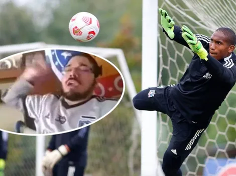 Omar Carabalí va en ayuda de hincha colocolino con discapacidad