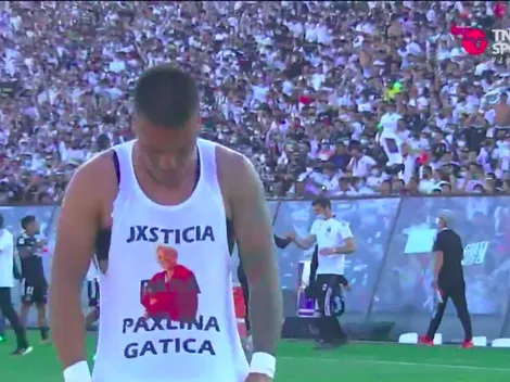 Parraguez celebró su gol pidiendo justicia para Paulina Gatica
