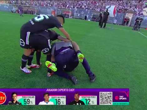 El loco festejo entre Morales y Quinteros tras la victoria de Colo Colo