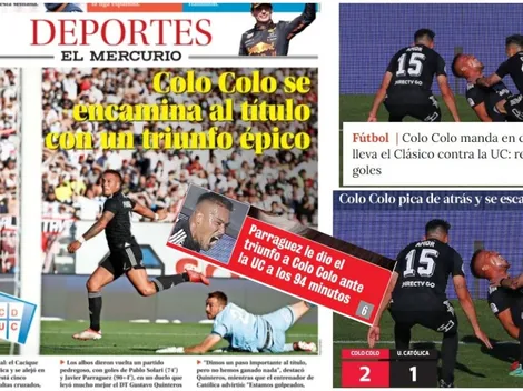 Las portadas que dejó el triunfo de Colo Colo en el clásico ante la UC