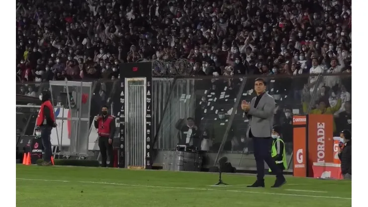 El Monumental le brindó una tremenda ovación a Quinteros.