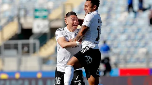 Marcos Bolados festejando en el Superclásico.