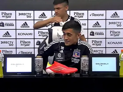 Pura buena onda: Cruz sorprende a Solari con un “Cachamal” en plena conferencia