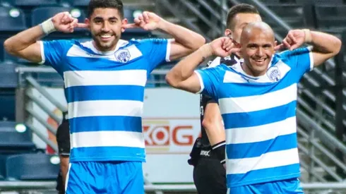 Chupete Suazo volvió a festejar en México | Foto: @Raya2CFM