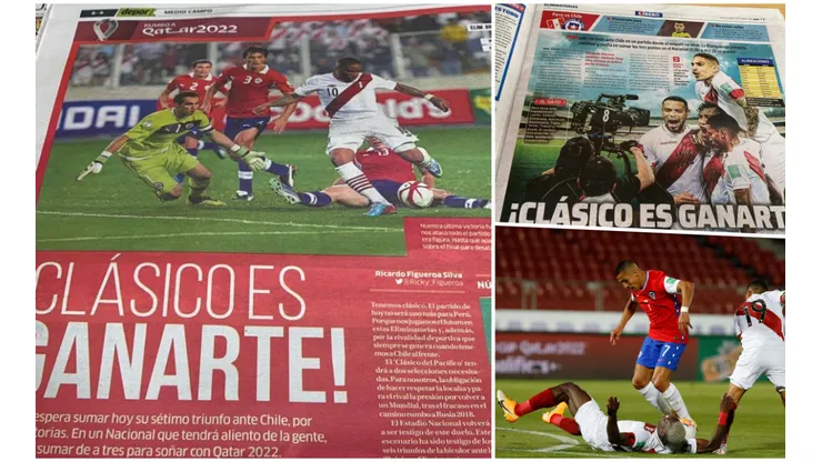 Las portadas de dos de los principales medios peruanos.