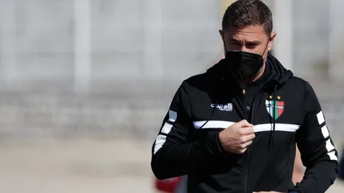El entrenador llegó al Monumental.