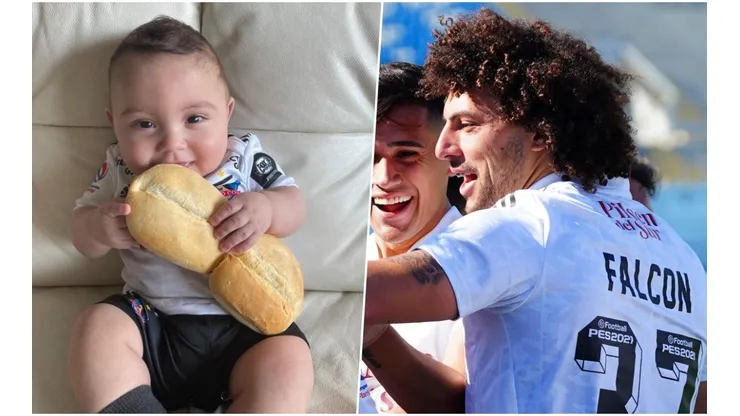 El hijo del Peluca festejó el triunfo de su padre en el Superclásico.