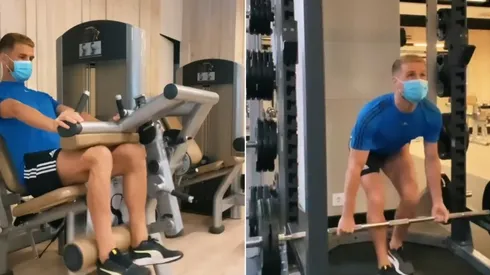 Christian Santos se preparó físicamente de manera individual | Foto: Instagram