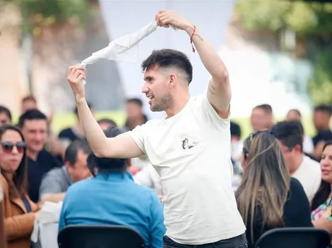 César Fuentes se luce bailando cueca en celebración de Colo Colo