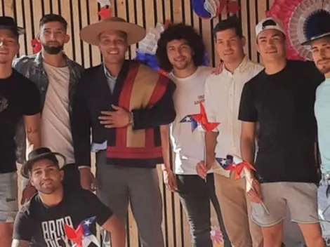 ¡Una familia! Jugadores de Colo Colo se reúnen en masa para celebrar el 18