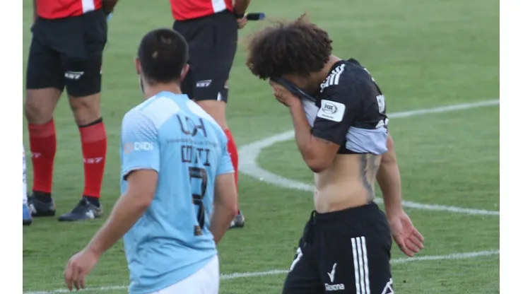 Maxi Falcón vivió una de sus peores tardes en Rancagua.