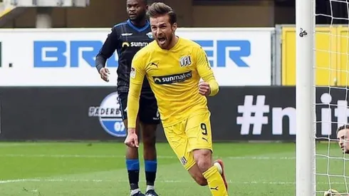 El delantero ya quiere compartir con sus compañeros.