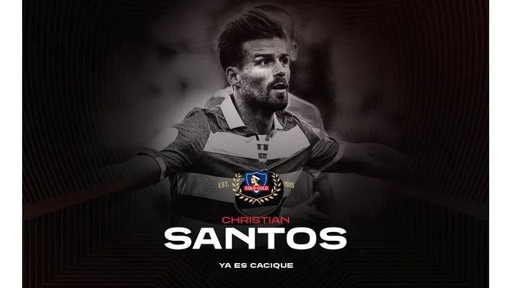 Oficial: Colo Colo confirma la llegada de Christian Santos.