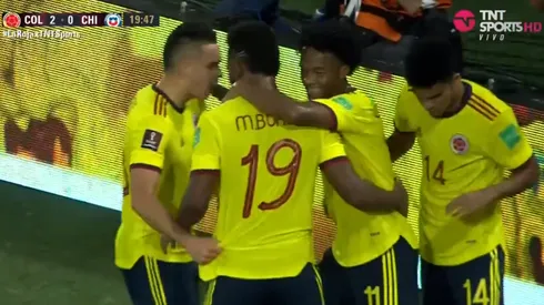 Miguel Ángel Borja se matricula con un doblete para Colombia.