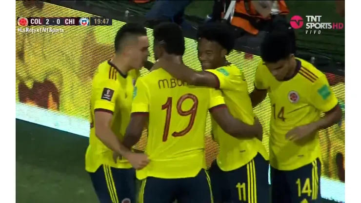 Miguel Ángel Borja se matricula con un doblete para Colombia.