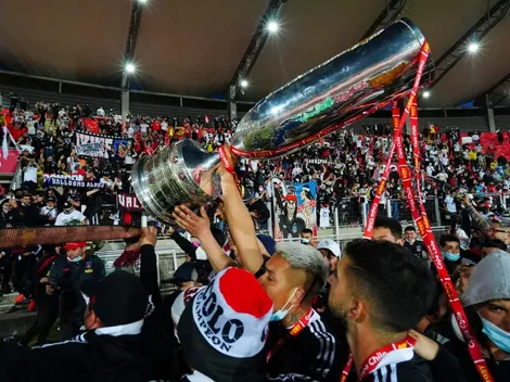 GALERÍA | El festejo albo tras ganar la Copa Chile 2021