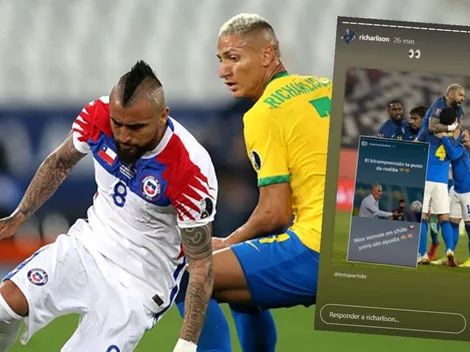 Richarlison sigue llamando la atención y trollea en Instagram a Vidal