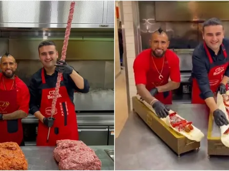 VÍDEO | Arturo Vidal la rompe cocinando con el popular chef Burak