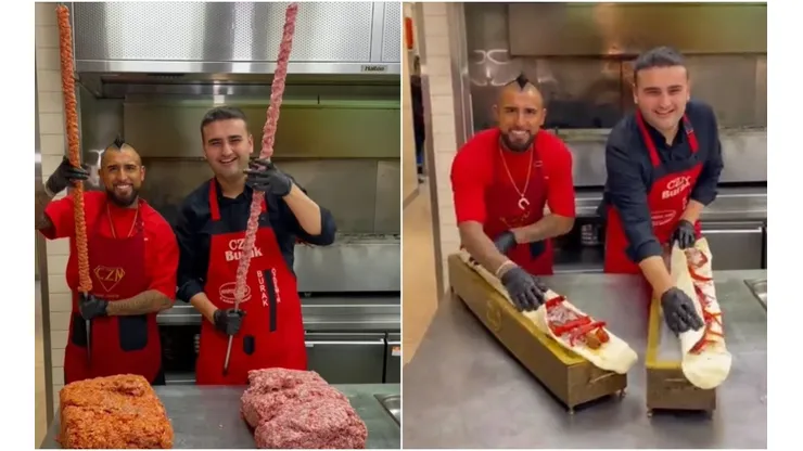 Arturo Vidal cocinando | Foto: captura