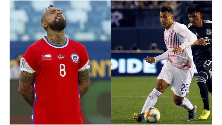 Arturo Vidal se ilusiona por los goles de Iván Morales.