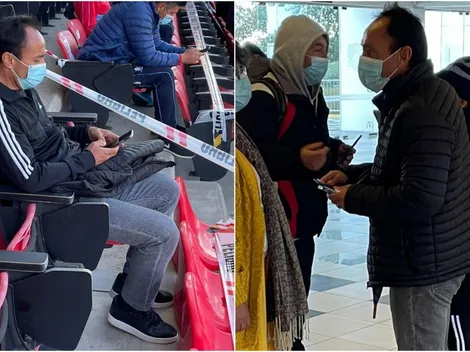 ¡El hincha número 1 de Vicente! Jaime Pizarro no se pierde ningún partido