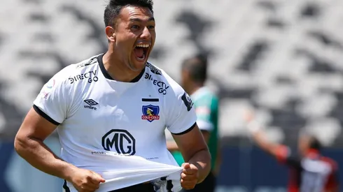 Iván Morales festejando ante Antofagasta | Foto: archivo