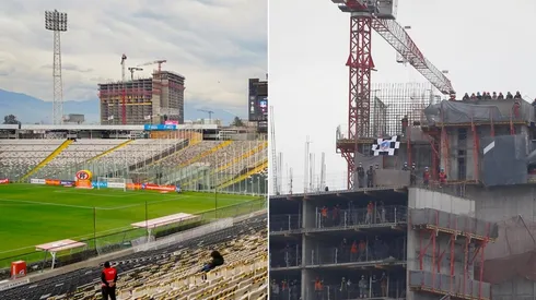Desde las alturas del edificio se podía ver algo del partido ante los hispanos.