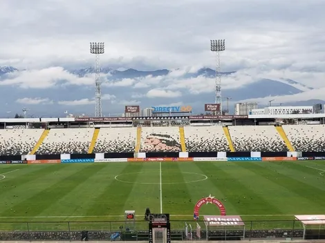 Así luce la cancha del Monumental a la espera de las fuertes lluvias y el duelo por Copa Chile