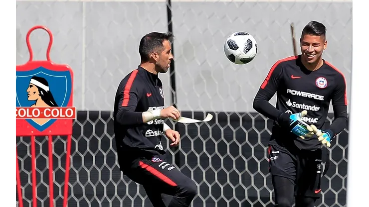 Brayan Cortés y Claudio Bravo ya han compartido en La Roja | Foto: Agencia Uno