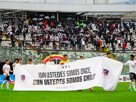 Colo Colo reconoce a sus hinchas: "Con ustedes somos Chile"