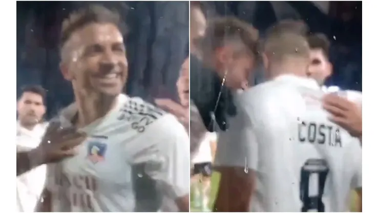 Gabi Costa festejó su gol junto a la fanaticada del Cacique.