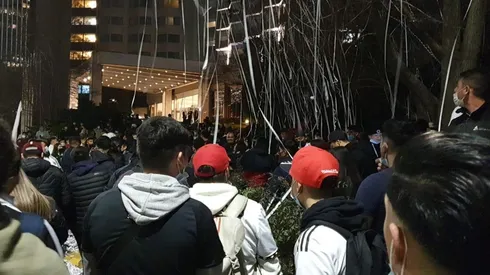 Hotelazo de los hinchas de Colo Colo