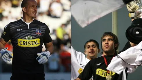 Eduardo Lobos y Claudio Bravo fueron compañeros en Colo Colo en sus inicios.